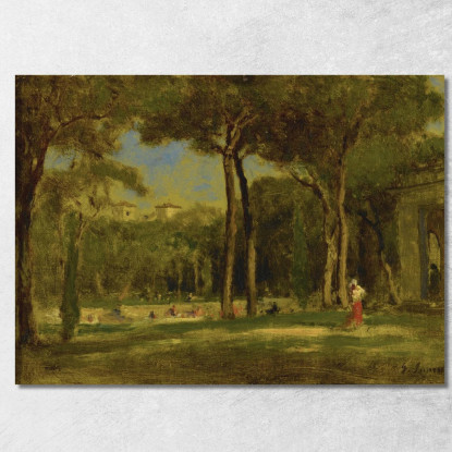 Villa Barberini George Inness gin14 quadro stampato su tela