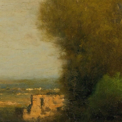Presso Il Vecchio Acquedotto Campagna Italia George Inness gin15 quadro stampato su tela