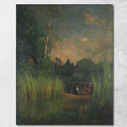 Crepuscolo Tra I Cespugli Alexandria Bay George Inness gin22 quadro stampato su tela