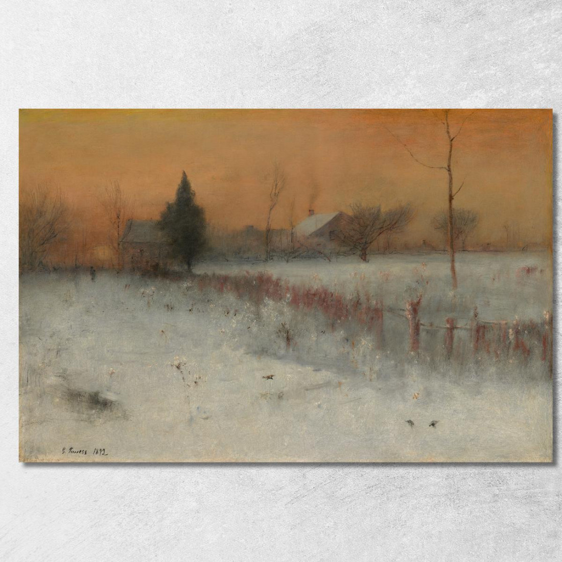 Casa A Montclair George Inness gin37 quadro stampato su tela