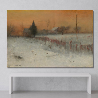 Casa A Montclair George Inness gin37 quadro stampato su tela