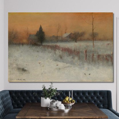 Casa A Montclair George Inness gin37 quadro stampato su tela