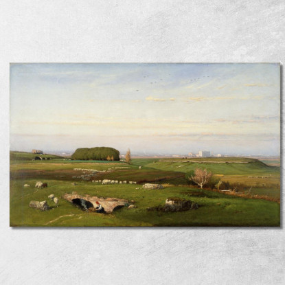 Nella Campagna Romana George Inness gin40 quadro stampato su tela