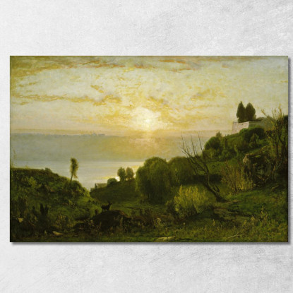 Lago Albano George Inness gin43 quadro stampato su tela