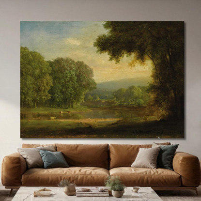 Paesaggio 3 George Inness gin48 quadro stampato su tela