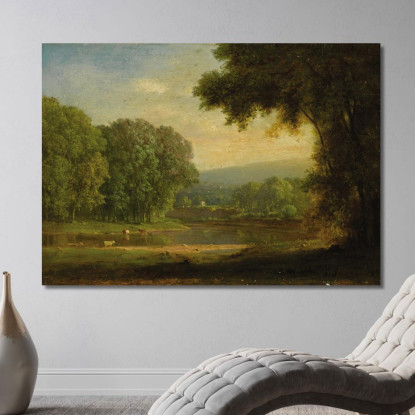 Paesaggio 3 George Inness gin48 quadro stampato su tela