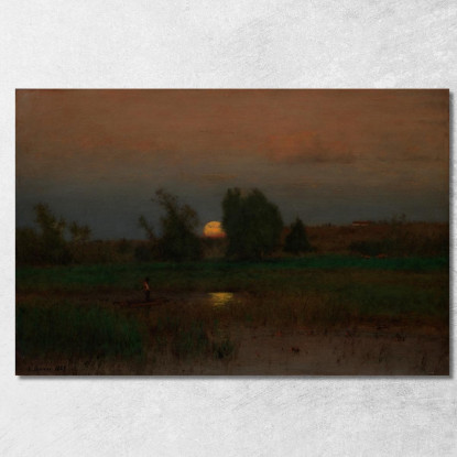 Moonrise George Inness gin64 quadro stampato su tela