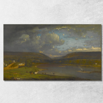 Sul Fiume Delaware George Inness gin71 quadro stampato su tela