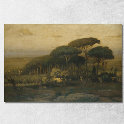 Boschetto Di Pini Della Villa Barberini George Inness gin77 quadro stampato su tela