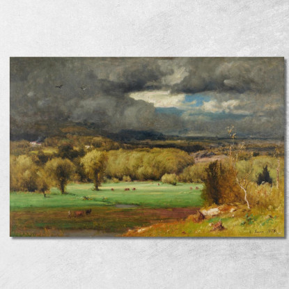 La Tempesta Imminente George Inness gin89 quadro stampato su tela