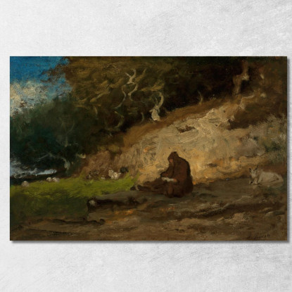 L'Eremita George Inness gin91 quadro stampato su tela