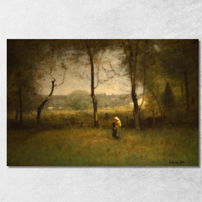Raccoglitori Di Legna Un Pomeriggio Autunnale George Inness gin111 quadro stampato su tela
