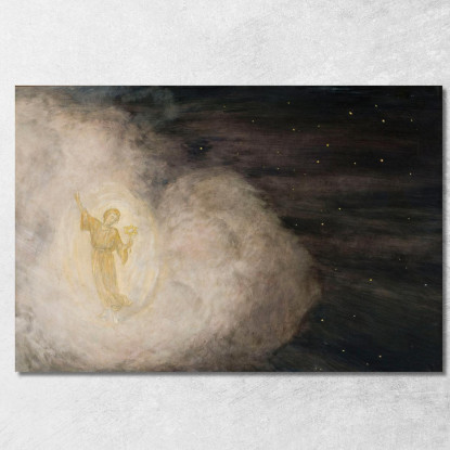 Angelo Con La Stella Di Betlemme Hans Thoma hth7 quadro stampato su tela