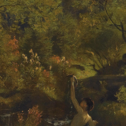 Ragazzi Che Fanno Il Bagno Hans Thoma hth13 quadro stampato su tela