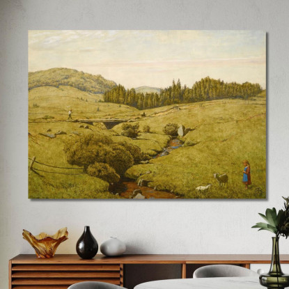 Paesaggio Della Foresta Nera Hans Thoma hth16 quadro stampato su tela