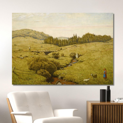 Paesaggio Della Foresta Nera Hans Thoma hth16 quadro stampato su tela