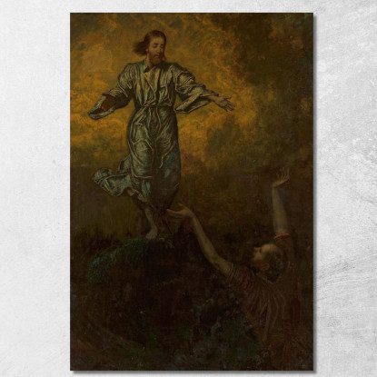 Cristo E San Pietro Hans Thoma hth20 quadro stampato su tela