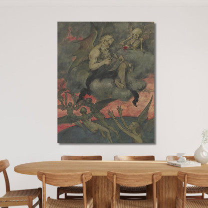 Chronos Affila La Falce Hans Thoma hth21 quadro stampato su tela