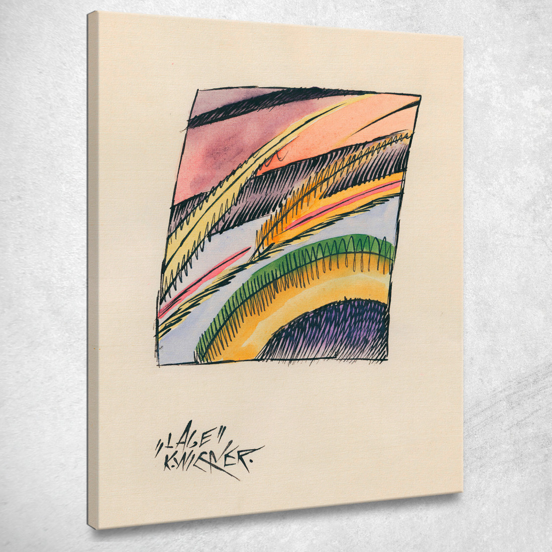 Lage Karl Wiener kwn300 quadro stampato su tela