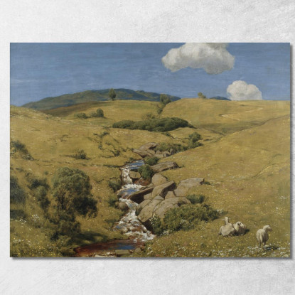 Veduta Dalla Foresta Nera Hans Thoma hth87 quadro stampato su tela