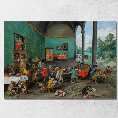 Un'Allegoria Della Tulipomania Jan Brueghel the Younger jby12 quadro stampato su tela