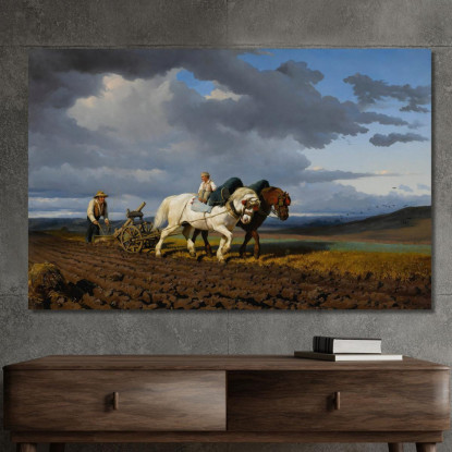 L'Aratura Rosa Bonheur rbn24 quadro stampato su tela