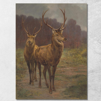 Monarchi Della Foresta Rosa Bonheur rbn31 quadro stampato su tela