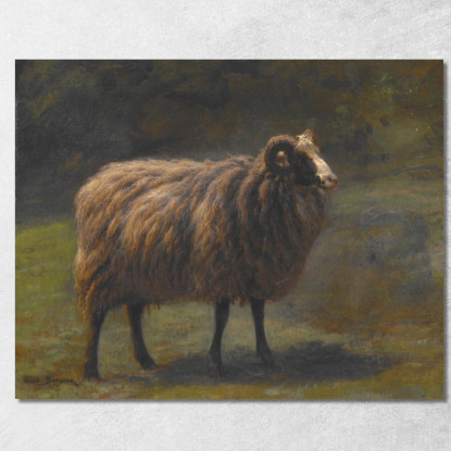 Ariete Rosa Bonheur rbn37 quadro stampato su tela