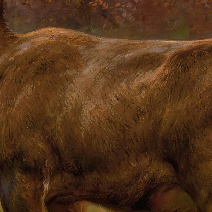 Cervo In Un Paesaggio Autunnale Rosa Bonheur rbn42 quadro stampato su tela