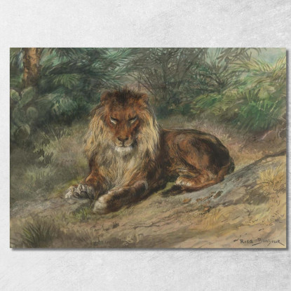 Il Vecchio Monarca Rosa Bonheur rbn50 quadro stampato su tela