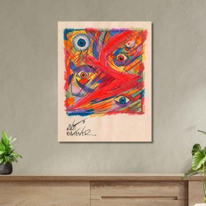 Lussuria Karl Wiener kwn322 quadro stampato su tela