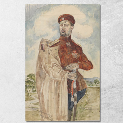 Ritratto Del Cognato Dell'Artista Kirill Zdanevich Zygmunt Waliszewski zwl35 quadro stampato su tela