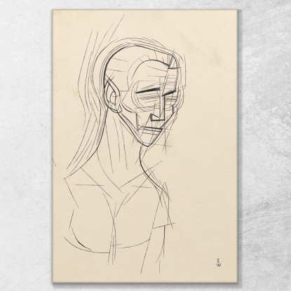 Melancolia I Karl Wiener kwn335 quadro stampato su tela