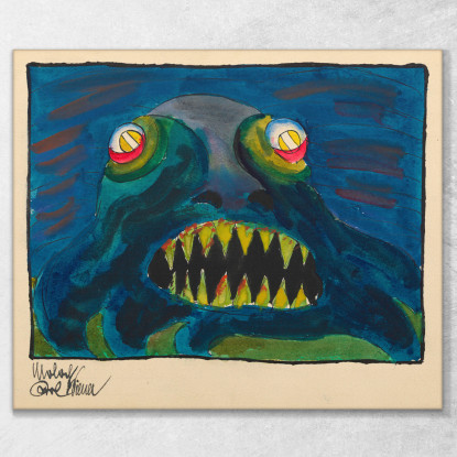 Moloch Karl Wiener kwn339 quadro stampato su tela