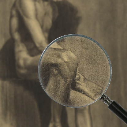 Nudo Maschile 2 Karl Wiener kwn349 quadro stampato su tela