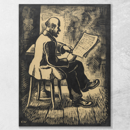 Dopo Karl Wiener kwn365 quadro stampato su tela
