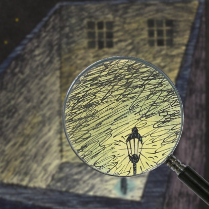 Notte Karl Wiener kwn366 quadro stampato su tela