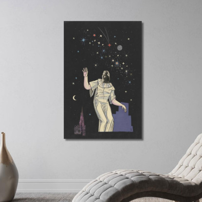 Una Donna Collage Senza Titolo È Protagonista Della Cattedrale Di Santo Stefano Karl Wiener kwn492 quadro stampato su tela
