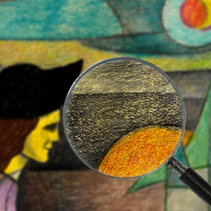 Donna Senza Titolo Con Cappello Nero Karl Wiener kwn510 quadro stampato su tela