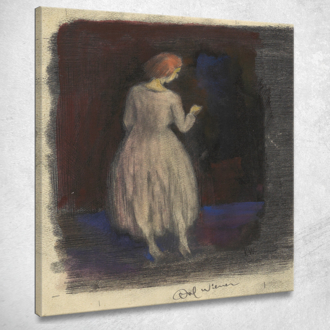 Figura Femminile Senza Titolo 2 Karl Wiener kwn517 quadro stampato su tela