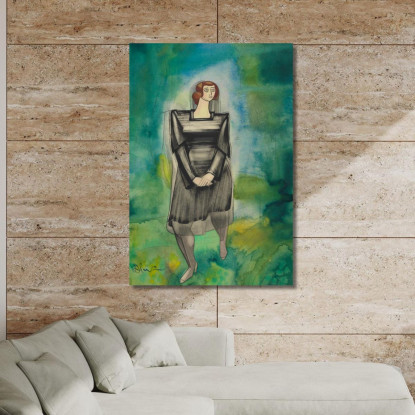 Figura Femminile Senza Titolo 8 Karl Wiener kwn523 quadro stampato su tela