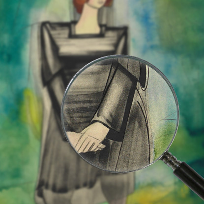 Figura Femminile Senza Titolo 8 Karl Wiener kwn523 quadro stampato su tela