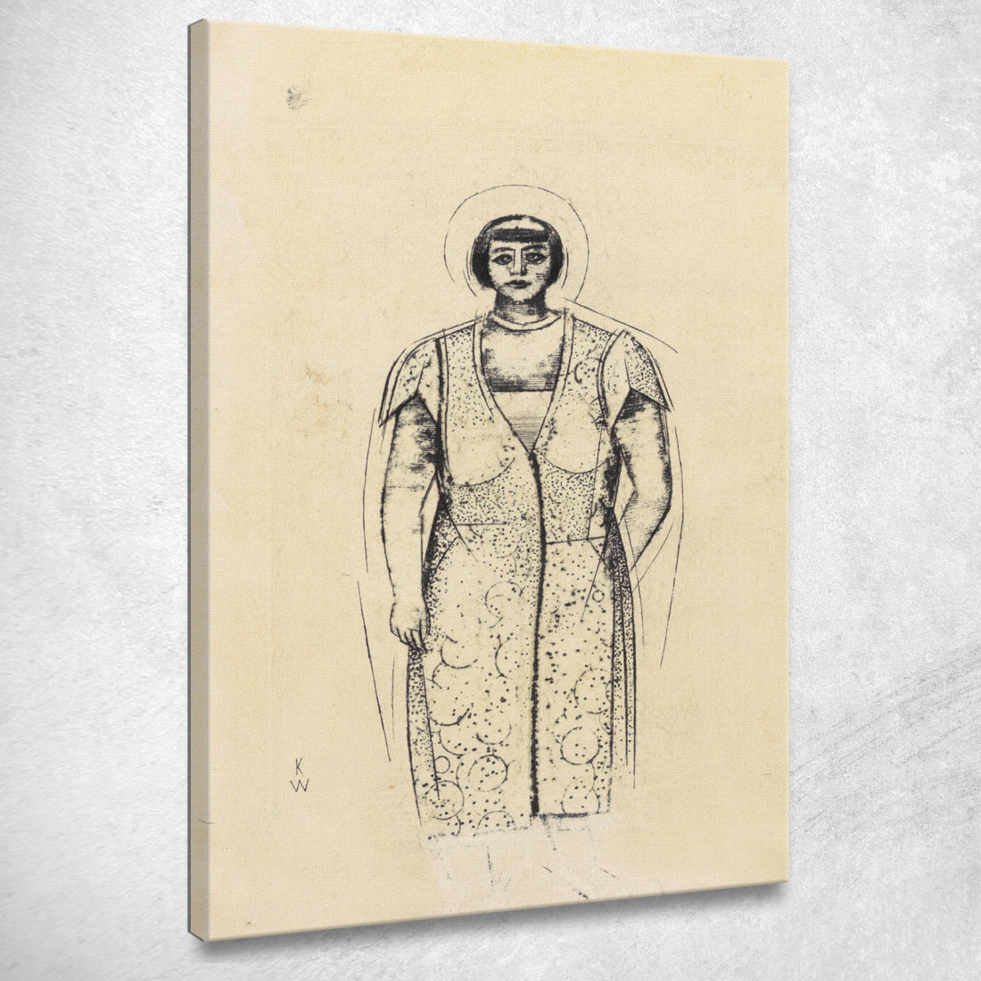 Figura Femminile Senza Titolo Ii 2 Karl Wiener kwn524 quadro stampato su tela