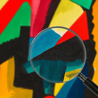 Senza Titolo Ii 3 Karl Wiener kwn538 quadro stampato su tela