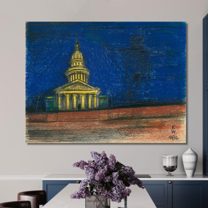 Senza Titolo Ix Karl Wiener kwn549 quadro stampato su tela