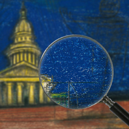 Senza Titolo Ix Karl Wiener kwn549 quadro stampato su tela