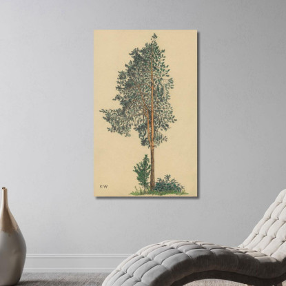 Conifera Senza Titolo I Karl Wiener kwn566 quadro stampato su tela