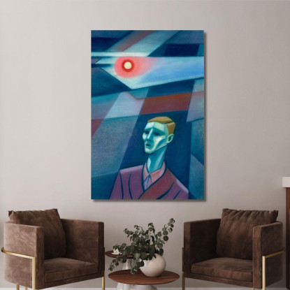 Ritratto Senza Titolo Karl Wiener kwn577 quadro stampato su tela