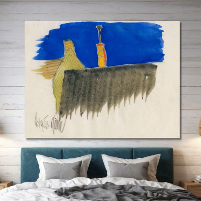 Schizzi Senza Titolo 10 Fogli Ii Karl Wiener kwn590 quadro stampato su tela