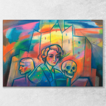 Senza Titolo Vi Karl Wiener kwn601 quadro stampato su tela